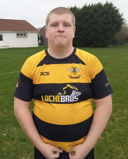 Jenson Ritchie - scored the only try for Llangwm Youth as reward for his hard graft